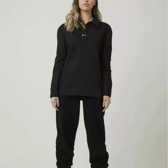 ROZALIA X ATOIR The Collar Top Black Size S M RRP $199 BNWT - Picture 3 of 6